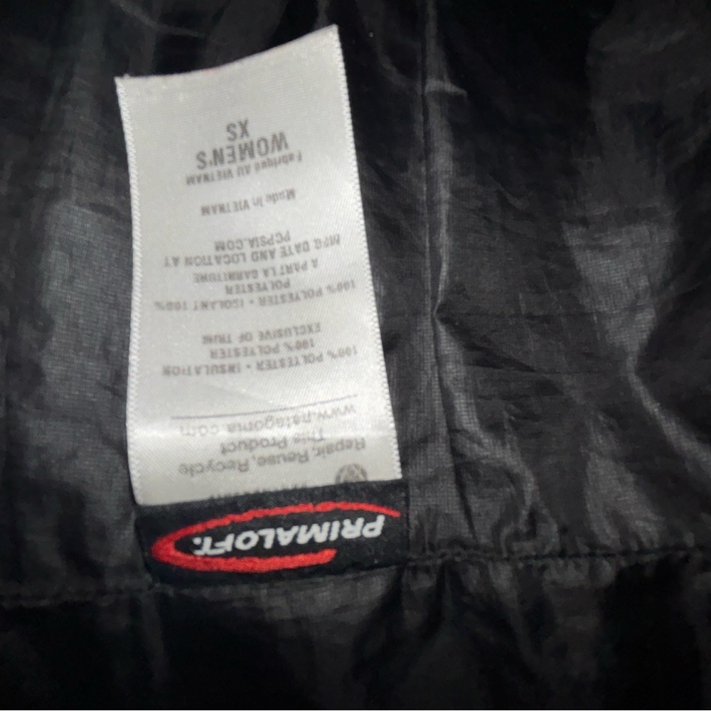Patagonia Black Quilted Jacket women’s small - Picture 7 of 8